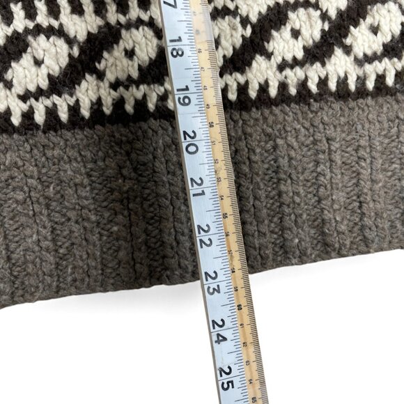 American Eagle Wool Blend Cowichan Pullover Navajo Western Sweater Women's Small - Picture 5 of 6
